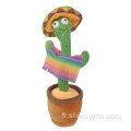 Talking chantant musique danse cactus en peluche